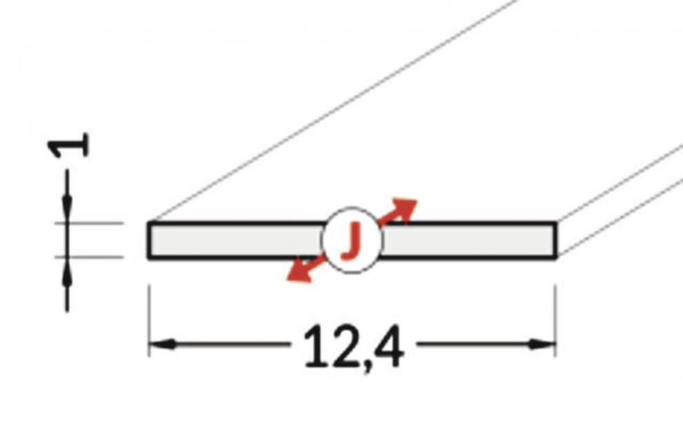 Krycí lišta nasunovací, pro PN BEGTON12, jemně matná