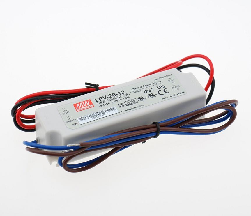 napájecí zdroj Mean Well 20W-12V LPV-20-12V IP67