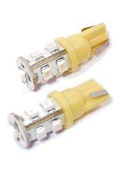 Žárovka 9 SUPER LED 12V T10 oranžová 2ks