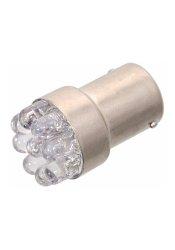 Žárovka 9LED 12V Ba15s bílá úzká