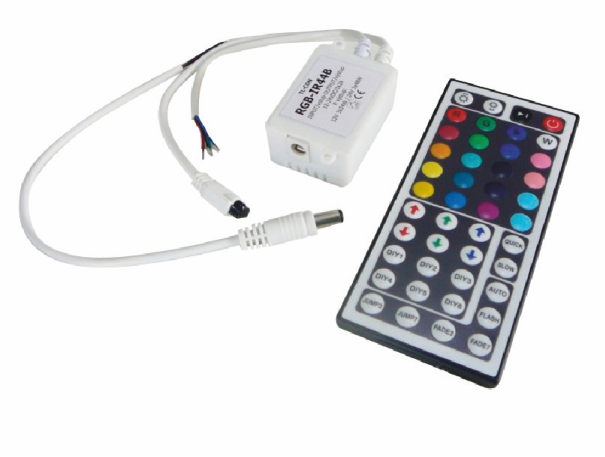 Ovladač RGB LED pásků, IR, 44 tlačítek