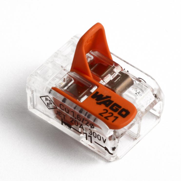 WAGO svorka 2x2,5 čirá