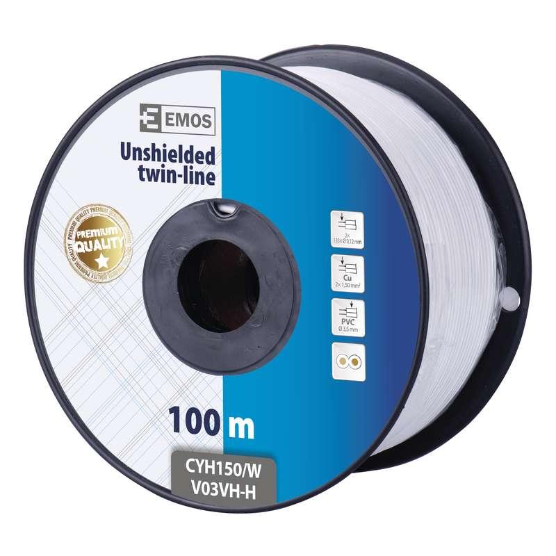 Dvojlinka nestíněná, bílá, 1 m 2x0,35