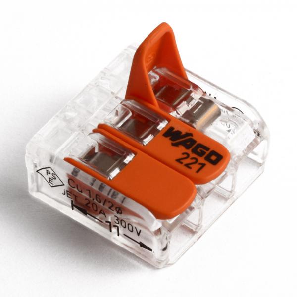 WAGO svorka 2x2,5 čirá